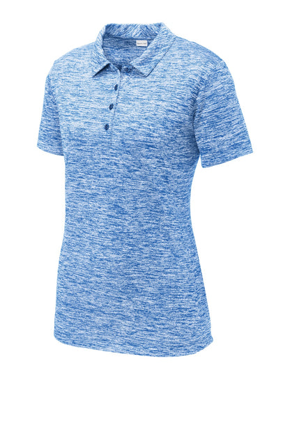 Sport-Tek  Women's PosiCharge  Electric Heather Polo. LST590 True Royal Electric