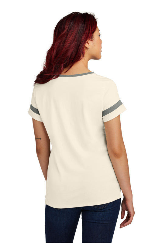 Sport-Tek Women's Halftime Notch Neck Tee LST6041 Ecru/ Vintage Heather