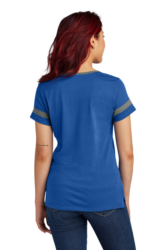 Sport-Tek Women's Halftime Notch Neck Tee LST6041 True Royal/ Vintage Heather