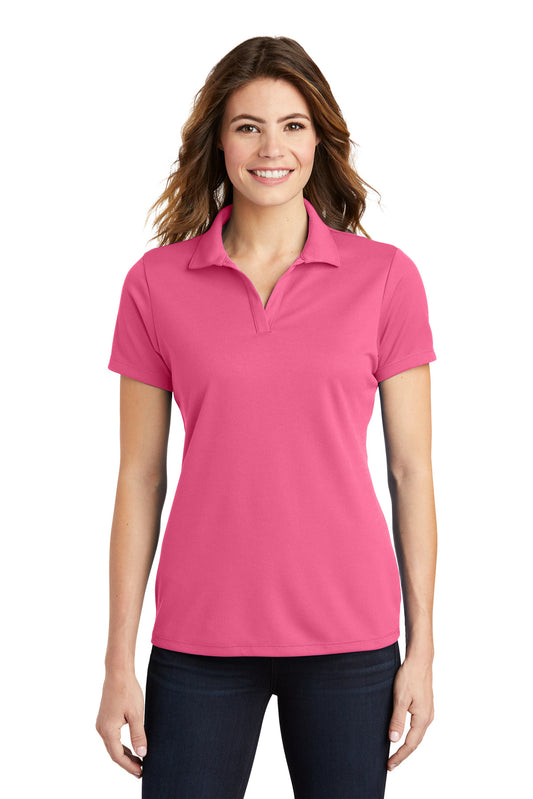 Sport-Tek Women's PosiCharge RacerMesh Polo. LST640 Bright Pink