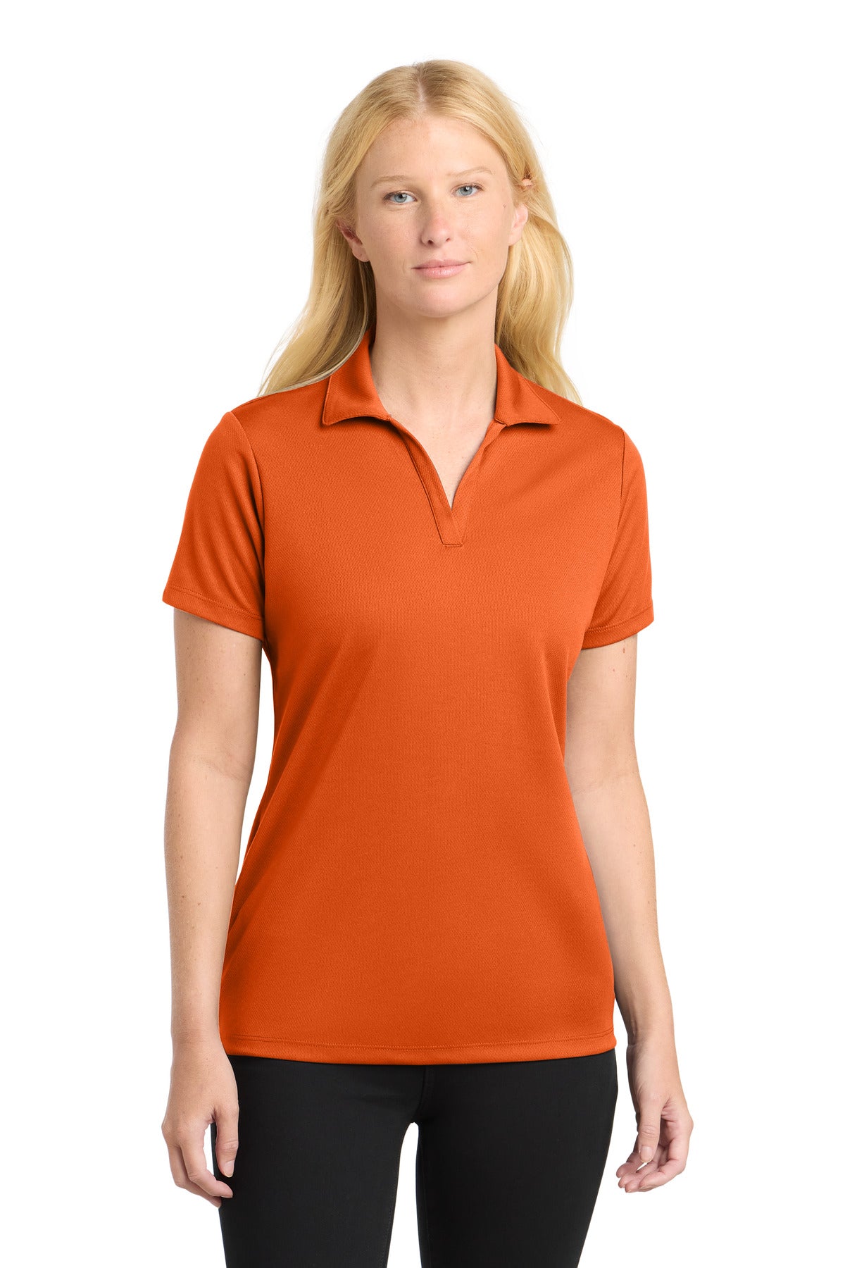 Sport-Tek Women's PosiCharge RacerMesh Polo LST640 Deep Orange