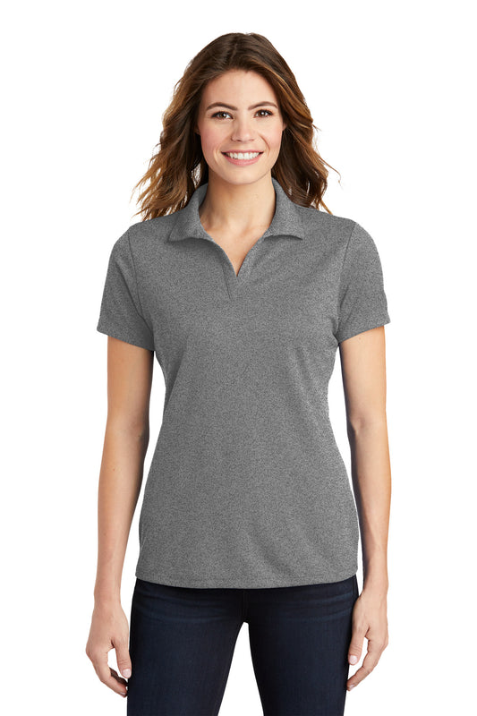 Sport-Tek Women's PosiCharge RacerMesh Polo. LST640 Grey Heather