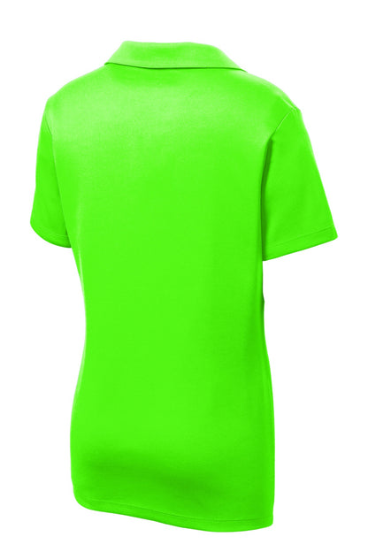 Sport-Tek Women's PosiCharge RacerMesh Polo. LST640 Neon Green
