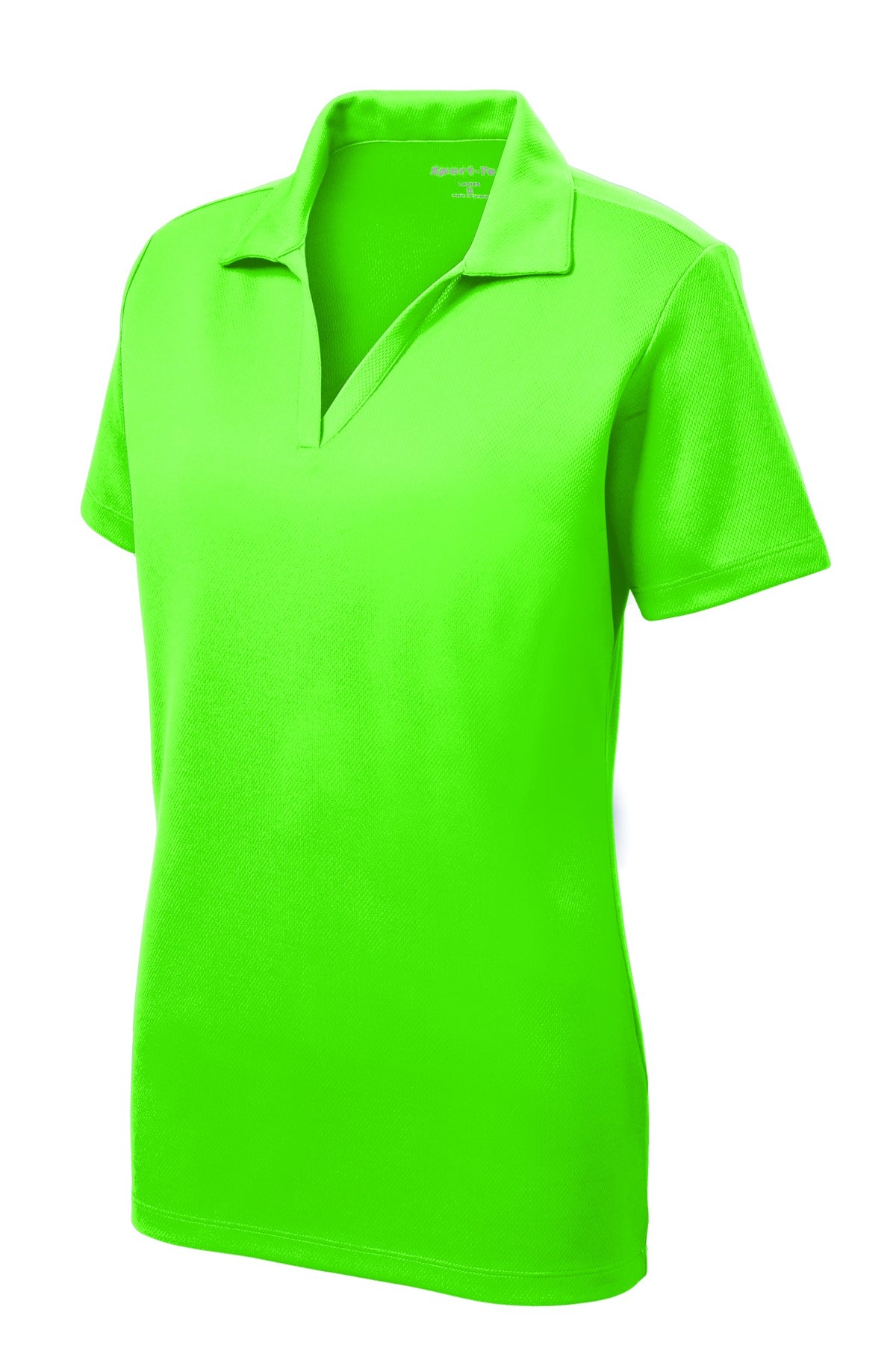 Sport-Tek Women's PosiCharge RacerMesh Polo. LST640 Neon Green