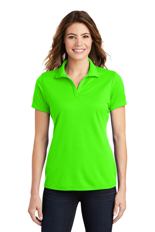 Sport-Tek Women's PosiCharge RacerMesh Polo. LST640 Neon Green