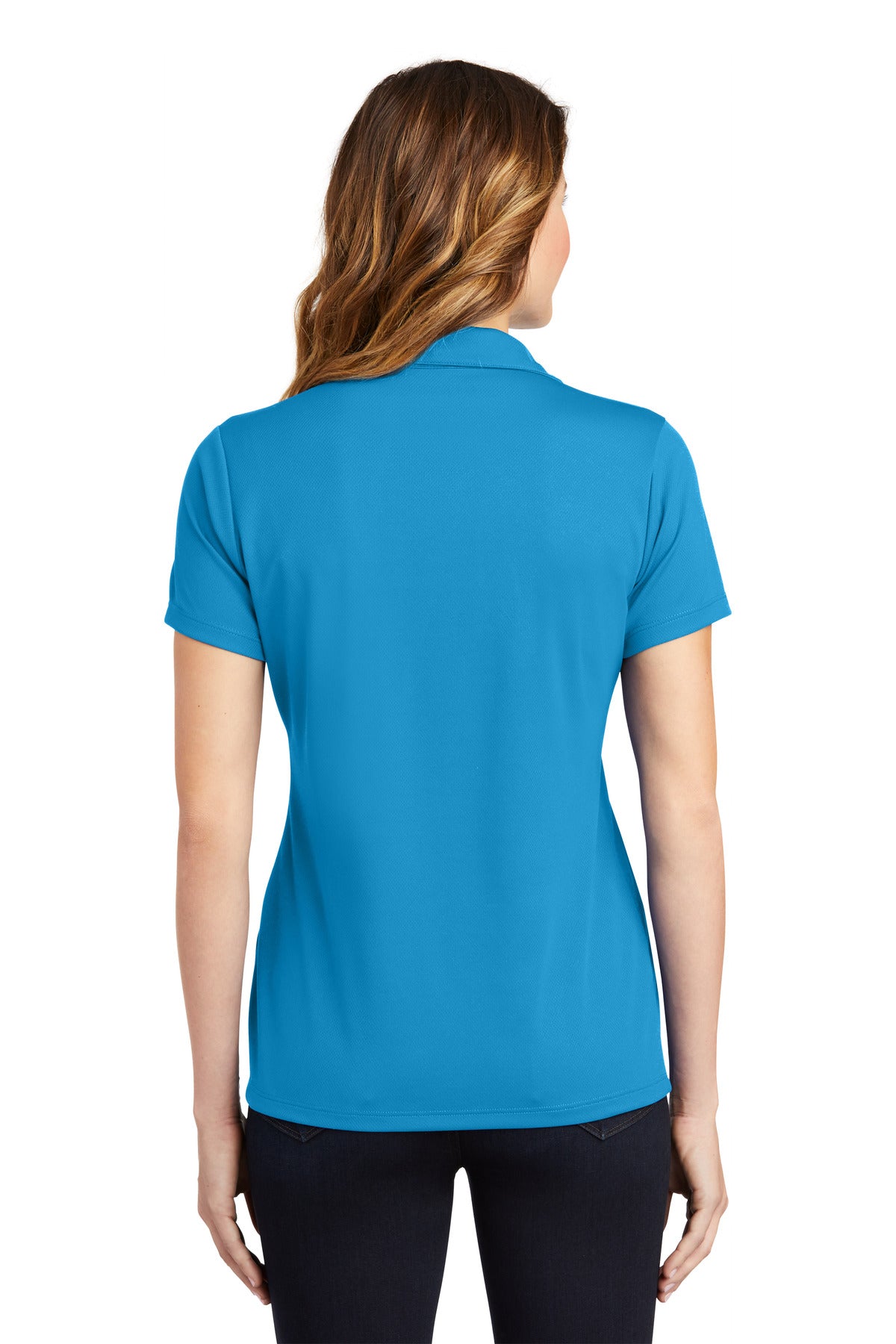 Sport-Tek Women's PosiCharge RacerMesh Polo. LST640 Pond Blue