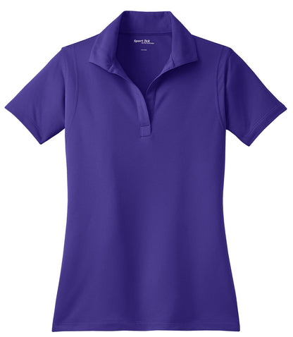 Sport-Tek Women's Micropique Sport-Wick Polo. LST650 Purple