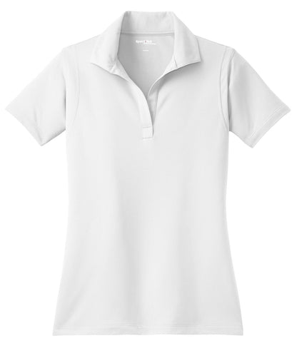 Sport-Tek Women's Micropique Sport-Wick Polo. LST650 White