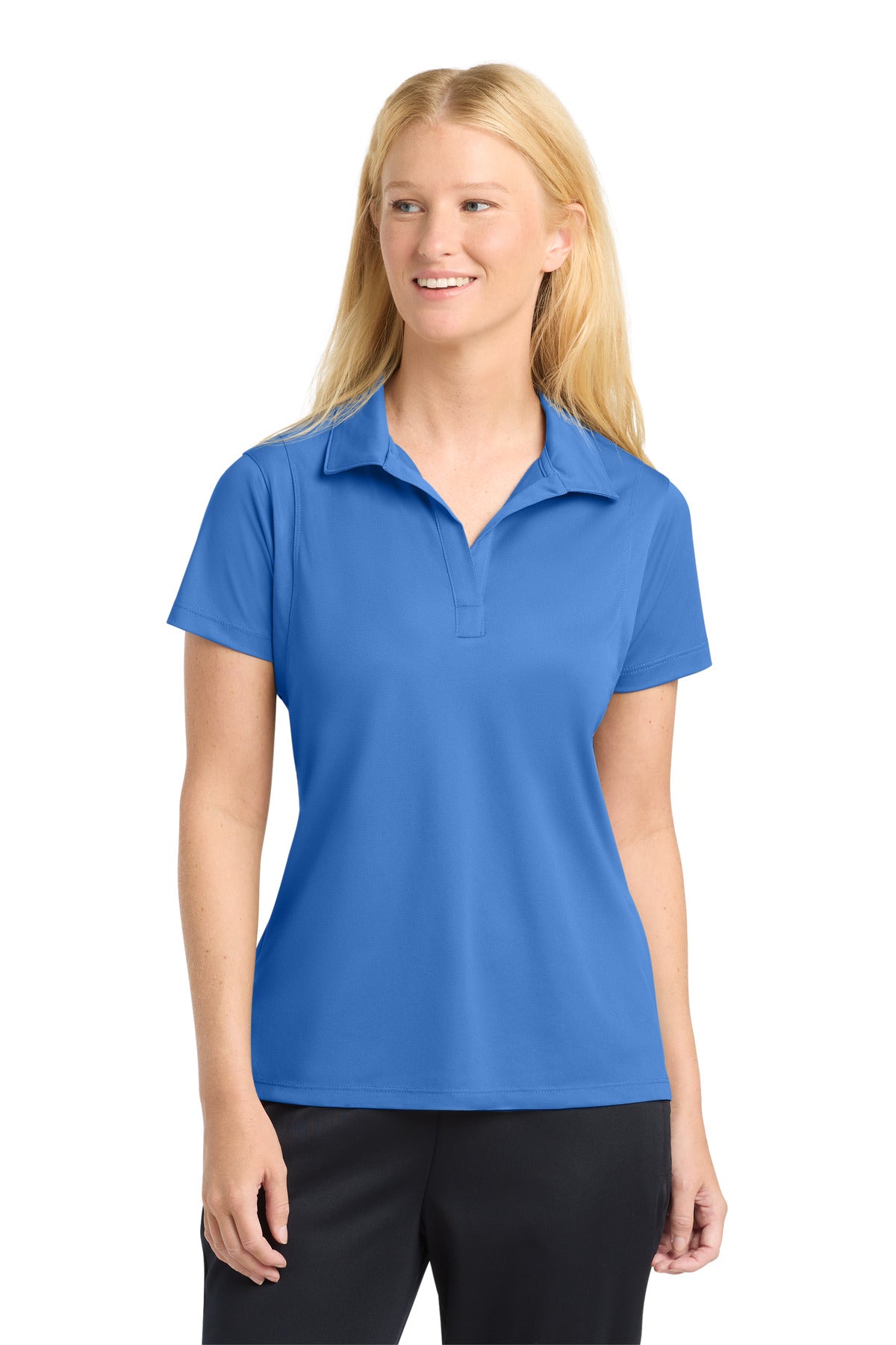 Sport-Tek Women's Micropique Sport-Wick Polo LST650 Blue Lake