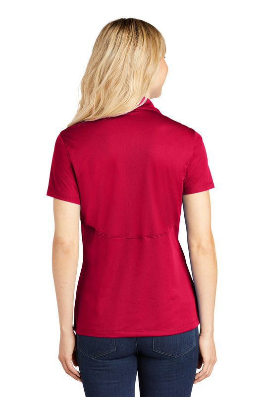 Sport-Tek Women's Micropique Sport-Wick Polo. LST650 Deep Red