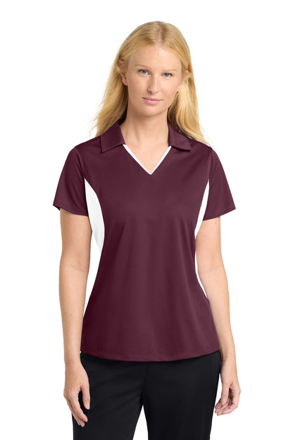 Sport-Tek Women's Side Blocked Micropique Sport-Wick Polo LST655