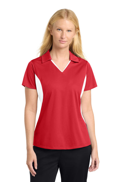 Sport-Tek Women's Side Blocked Micropique Sport-Wick Polo LST655