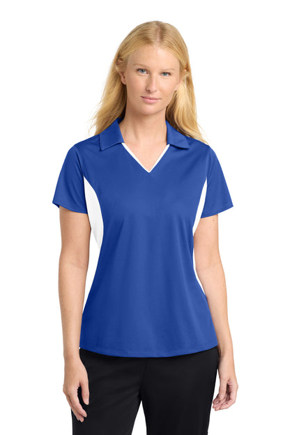 Sport-Tek Women's Side Blocked Micropique Sport-Wick Polo LST655