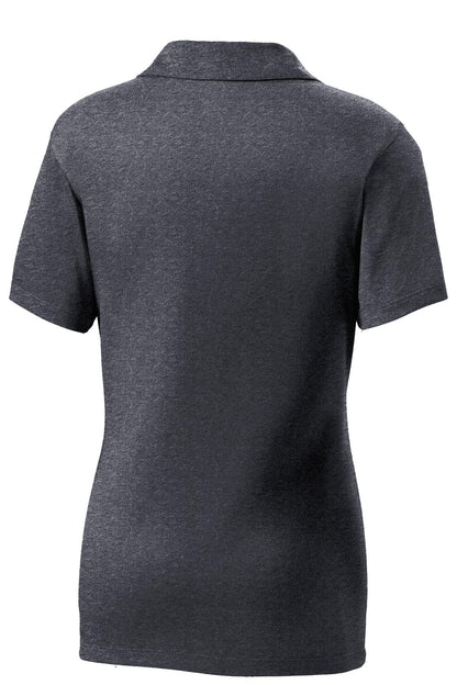 Sport-Tek Women's Heather Contender Polo. LST660 Graphite Heather