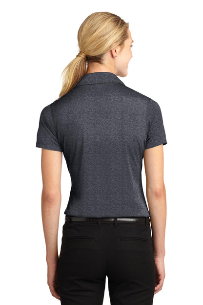 Sport-Tek Women's Heather Contender Polo. LST660 Graphite Heather