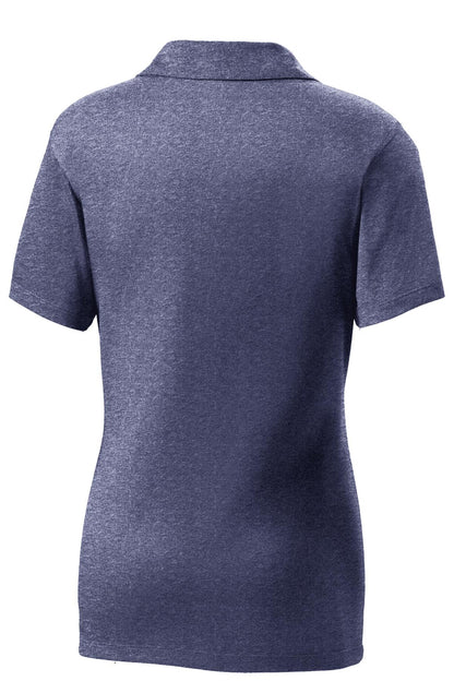 Sport-Tek Women's Heather Contender Polo. LST660 True Navy Heather