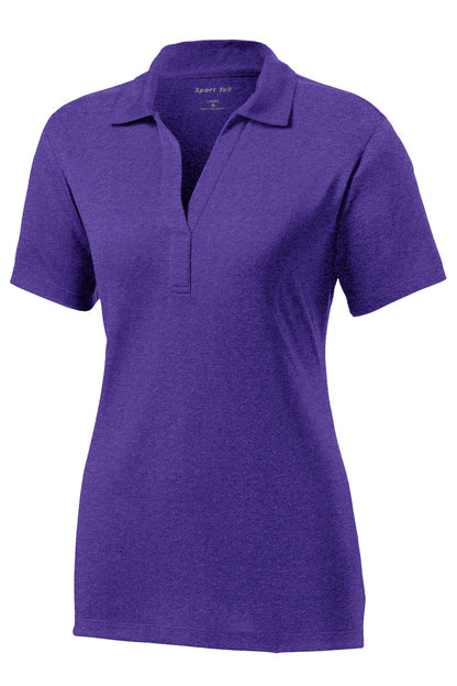 Sport-Tek Women's Heather Contender Polo. LST660 Varsity Purple Heather