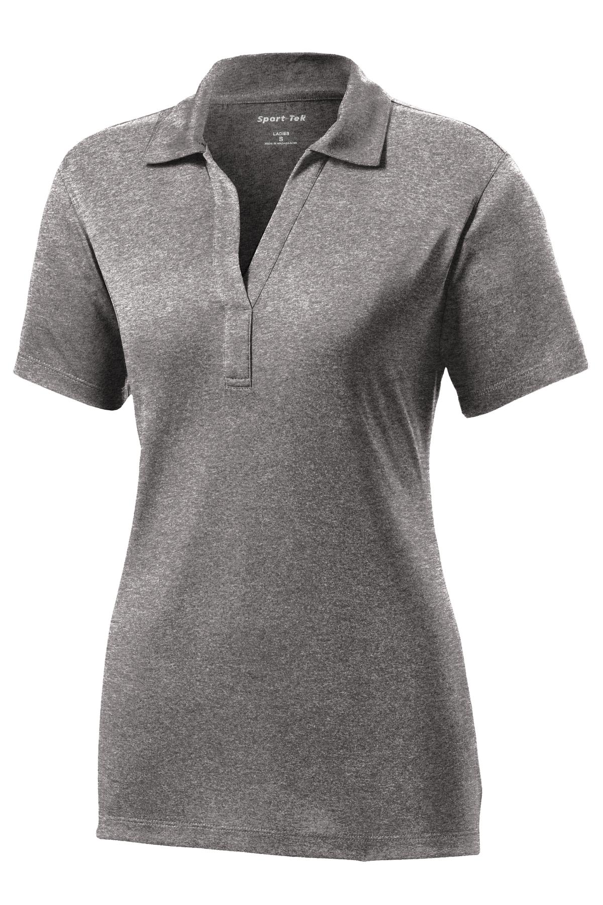 Sport-Tek Women's Heather Contender Polo. LST660 Vintage Heather