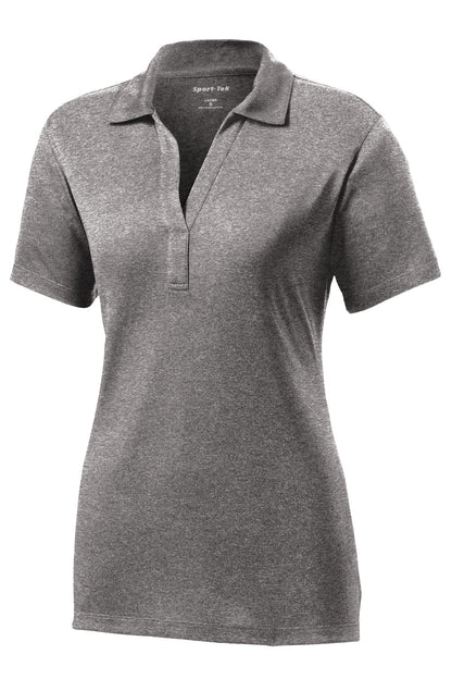 Sport-Tek Women's Heather Contender Polo. LST660 Vintage Heather