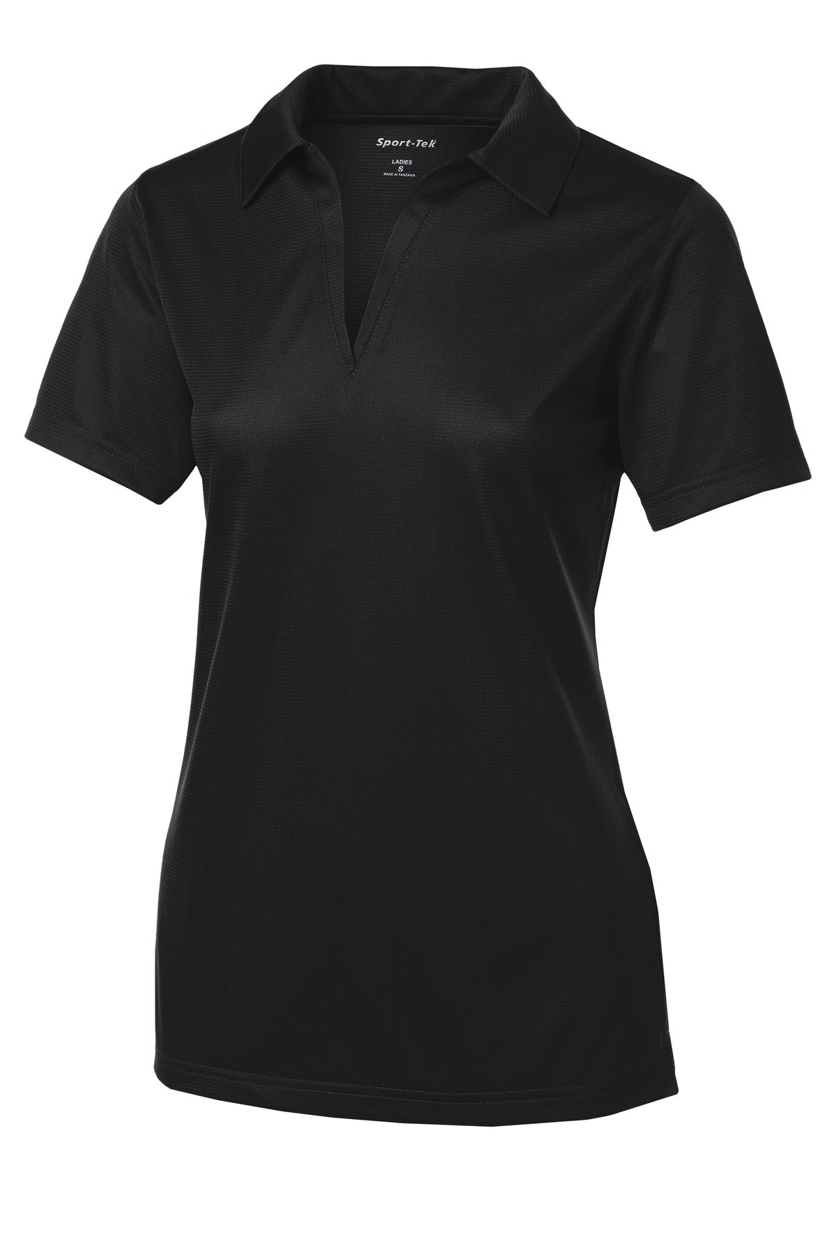 Sport-Tek Women's PosiCharge Active Textured Polo. LST690 Black