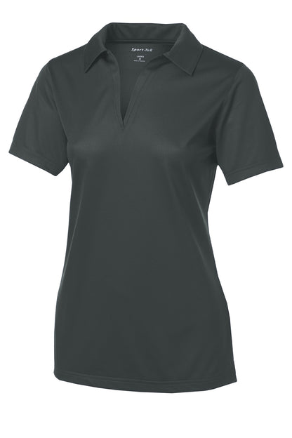 Sport-Tek Women's PosiCharge Active Textured Polo. LST690 Iron Grey