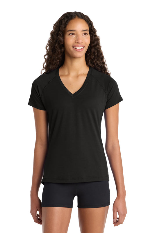 Sport-Tek Women's Ultimate Performance V-Neck LST700 Black