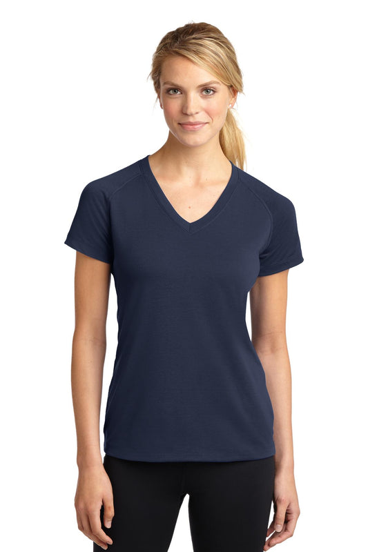 Sport-Tek Women's Ultimate Performance V-Neck. LST700 True Navy