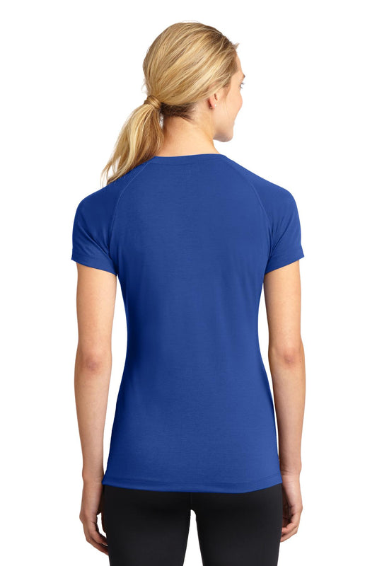 Sport-Tek Women's Ultimate Performance V-Neck. LST700 True Royal