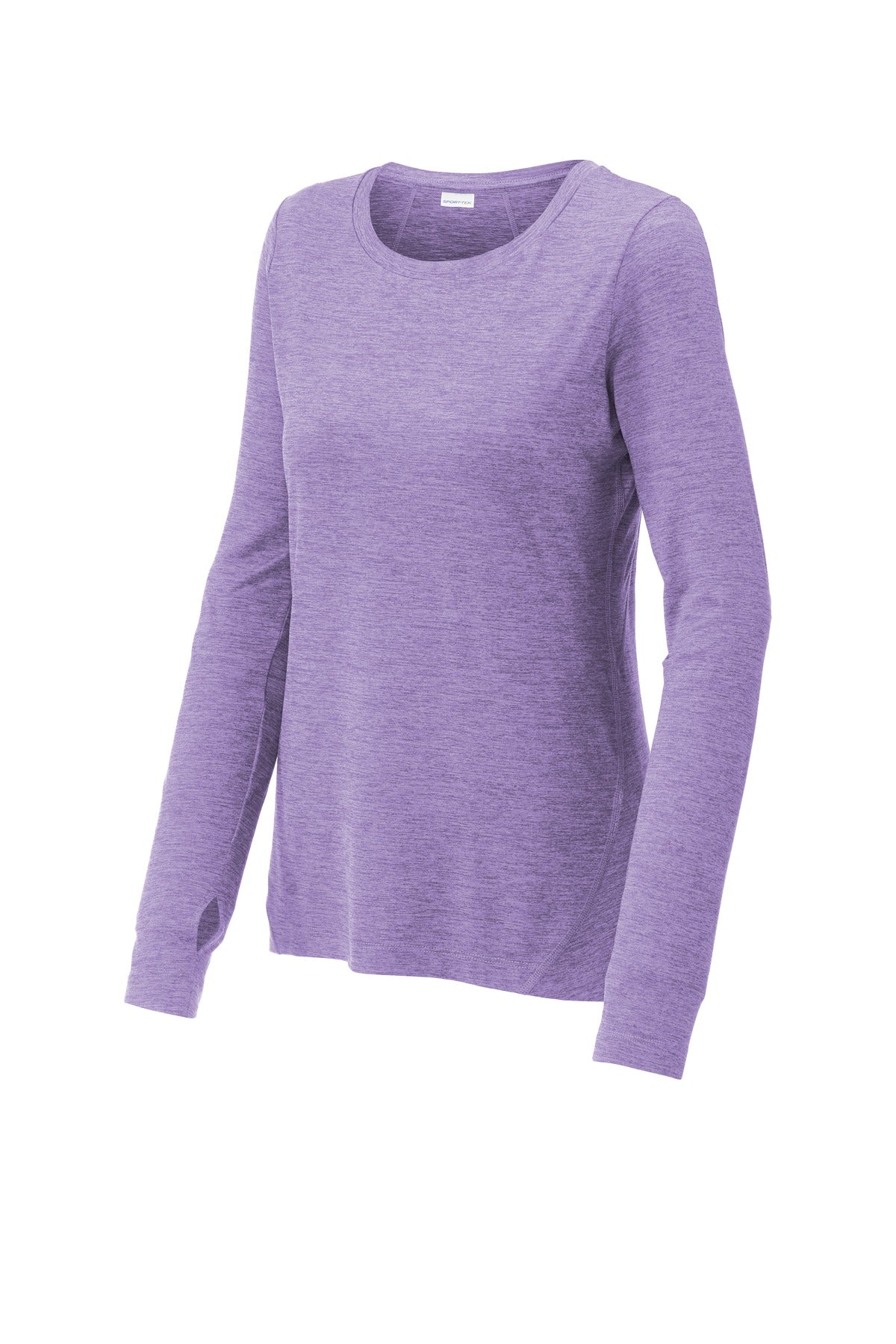 Sport-Tek  Women's Exchange 1.5 Long Sleeve Crew. LST710 Hyacinth Heather