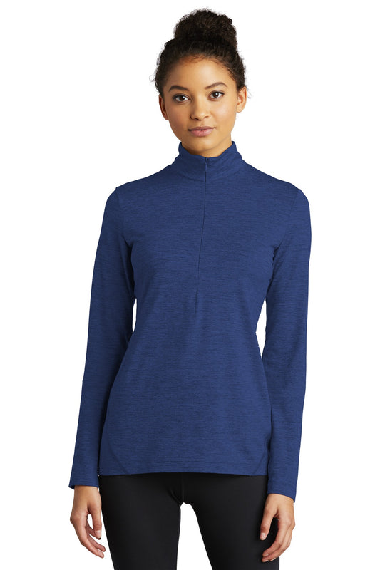 Sport-Tek Women's Exchange 1.5 Long Sleeve 1/2-Zip LST711 True Royal Heather