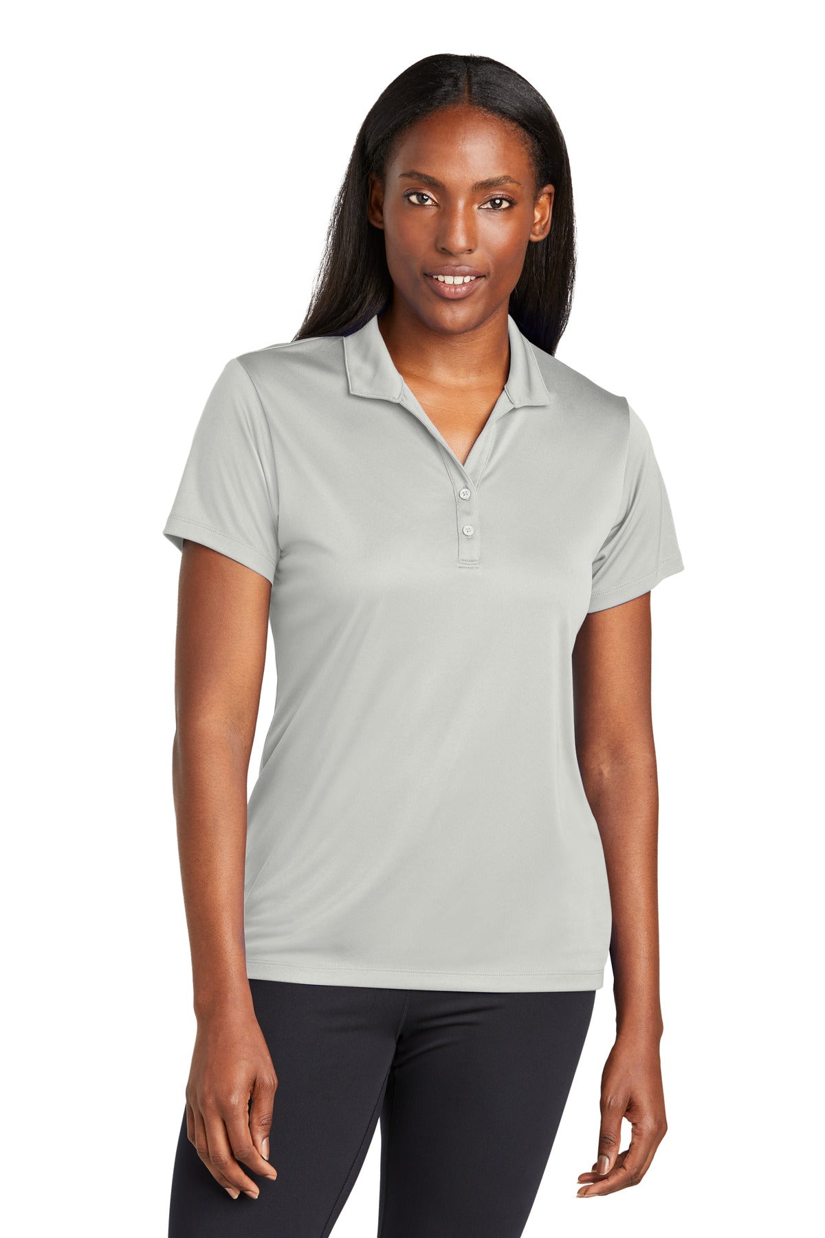 Sport-Tek Women's PosiCharge Re-Compete Polo LST725 Silver