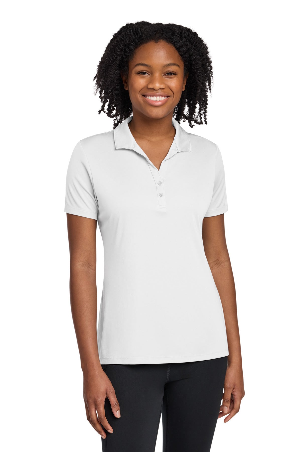 Sport-Tek Women's PosiCharge Re-Compete Polo LST725 White