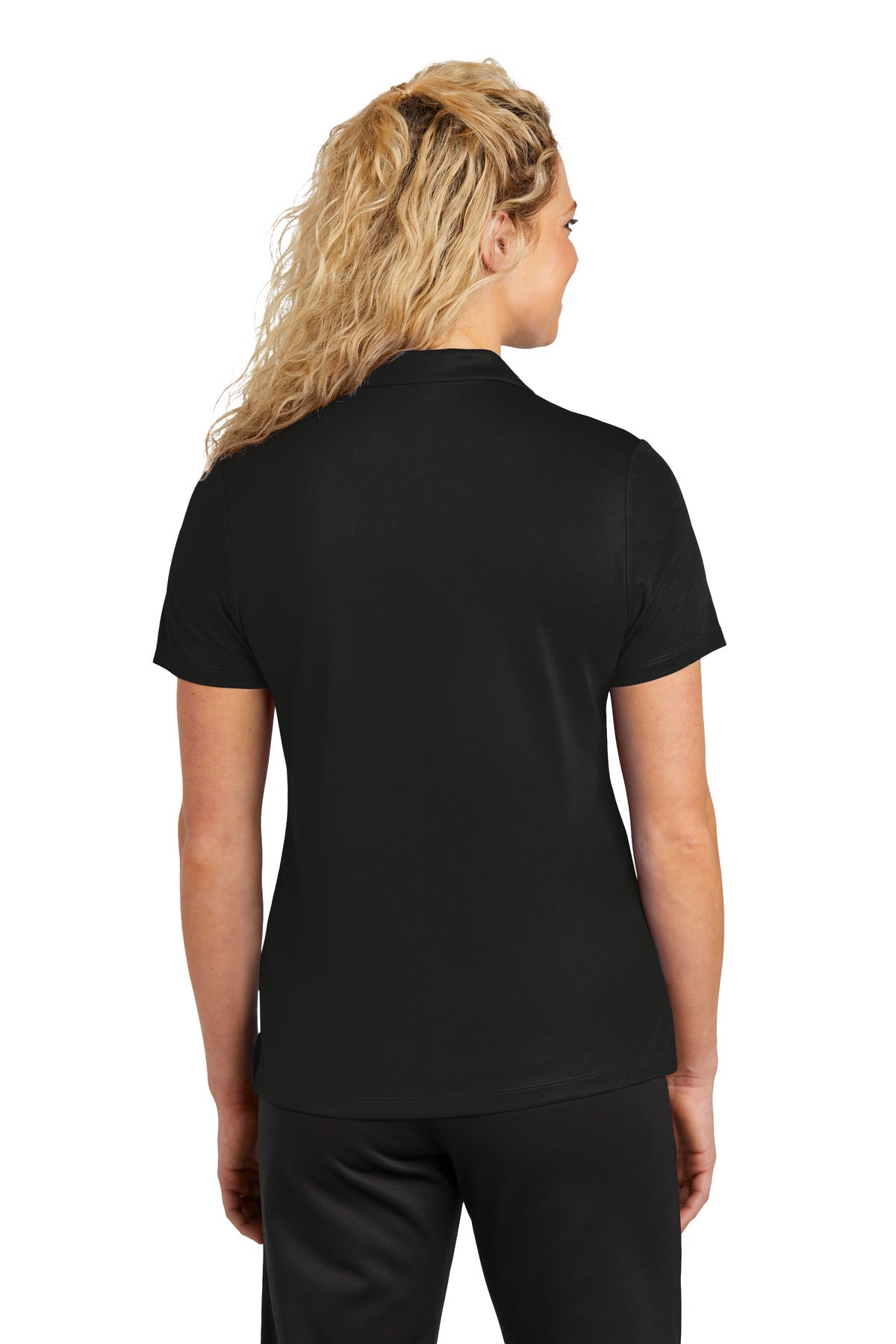 Sport-Tek Women's UV Micropique Polo LST740 Black