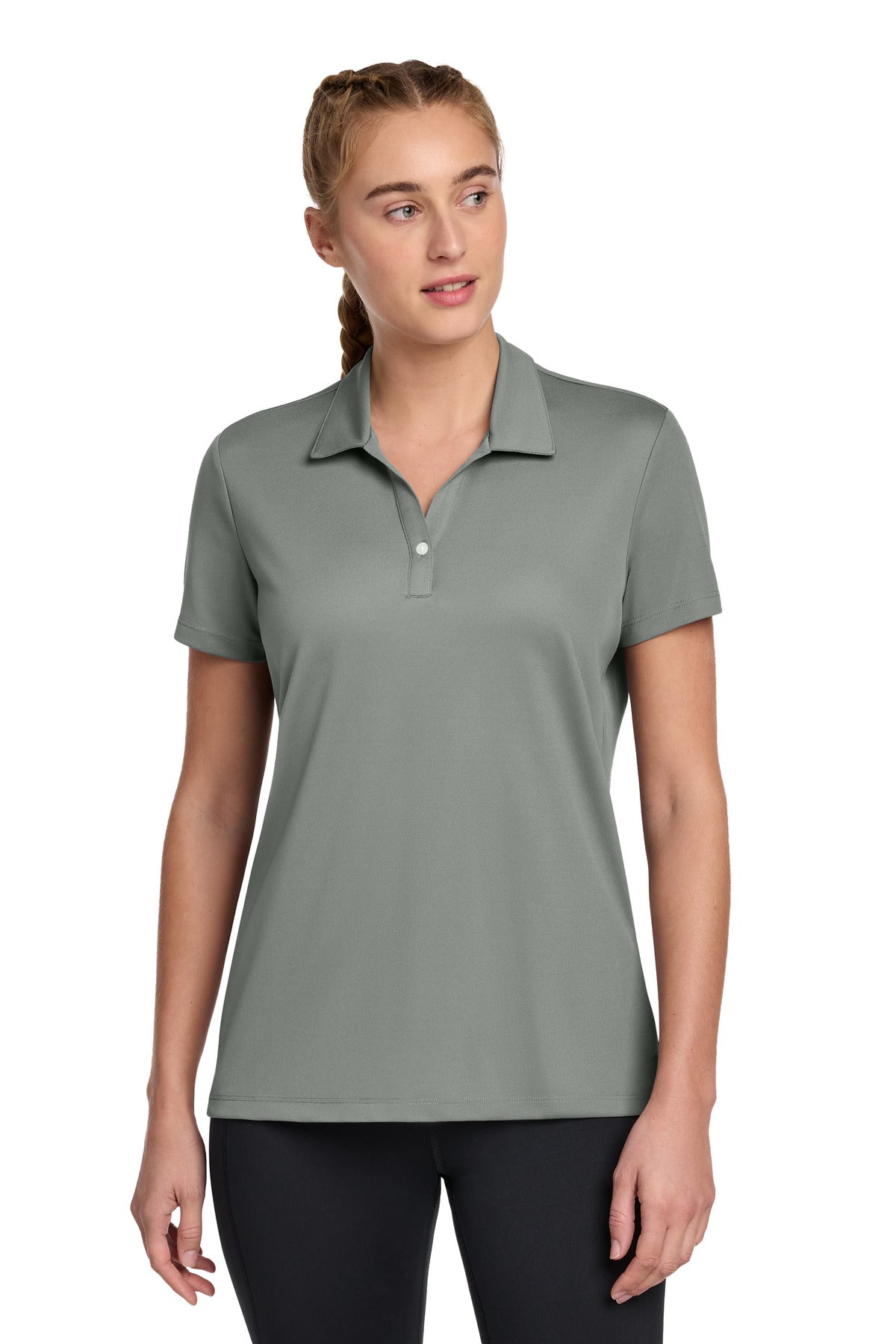 Sport-Tek Women's UV Micropique Polo LST740 Grey Concrete