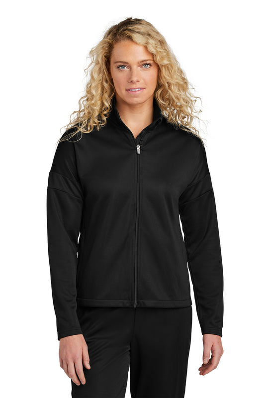 Sport-Tek Women's Travel Full-Zip Jacket LST800 Black/ Black