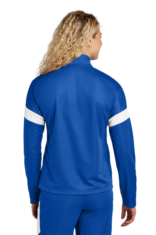 Sport-Tek Women's Travel Full-Zip Jacket LST800 True Royal/ White