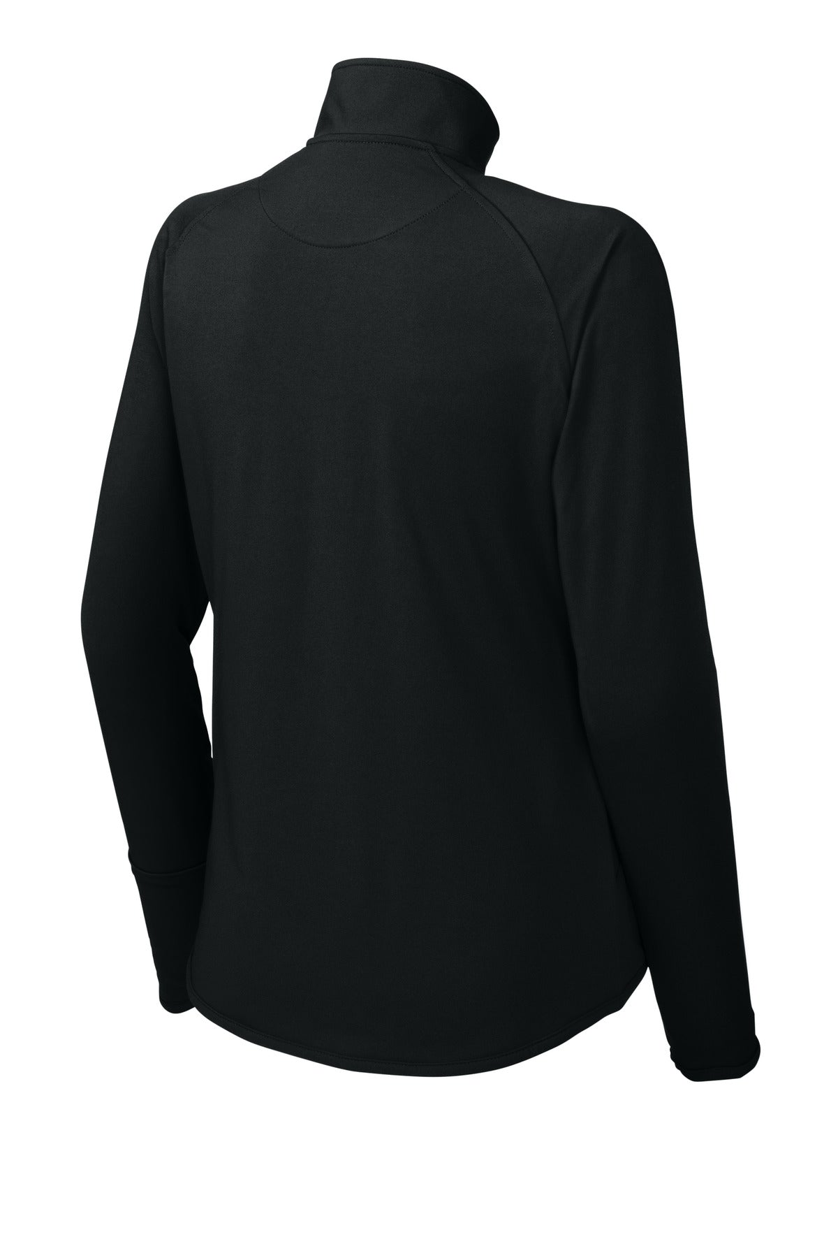 Sport-Tek Women's Sport-Wick Stretch 1/4-Zip Pullover. LST850 Black