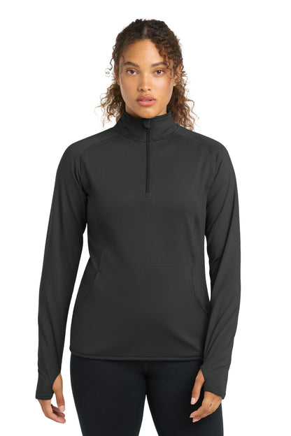 Sport-Tek Women's Sport-Wick Stretch 1/4-Zip Pullover