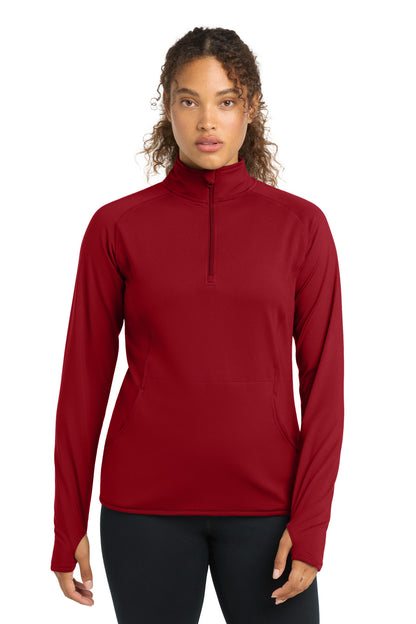 Sport-Tek Women's Sport-Wick Stretch 1/4-Zip Pullover