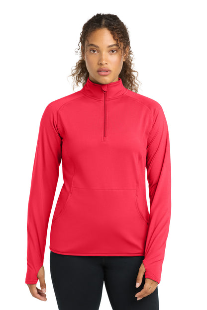 Sport-Tek Women's Sport-Wick Stretch 1/4-Zip Pullover