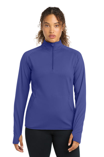 Sport-Tek Women's Sport-Wick Stretch 1/4-Zip Pullover