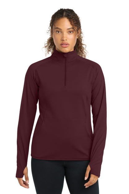 Sport-Tek Women's Sport-Wick Stretch 1/4-Zip Pullover