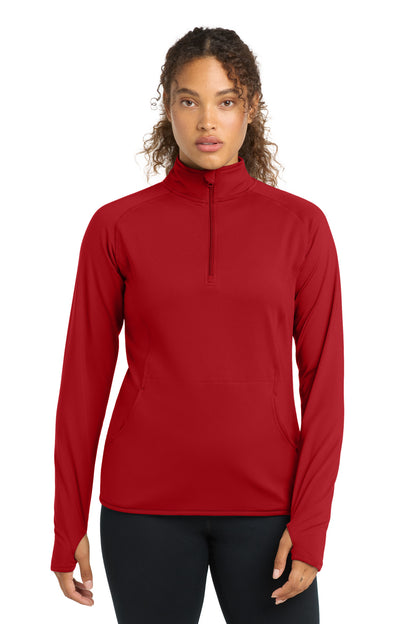 Sport-Tek Women's Sport-Wick Stretch 1/4-Zip Pullover