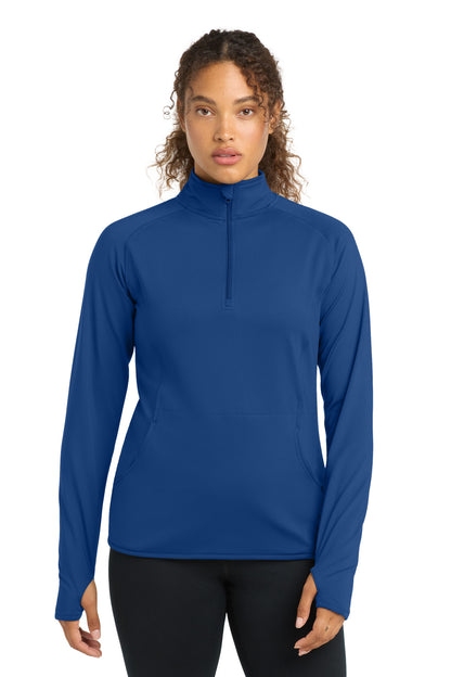 Sport-Tek Women's Sport-Wick Stretch 1/4-Zip Pullover