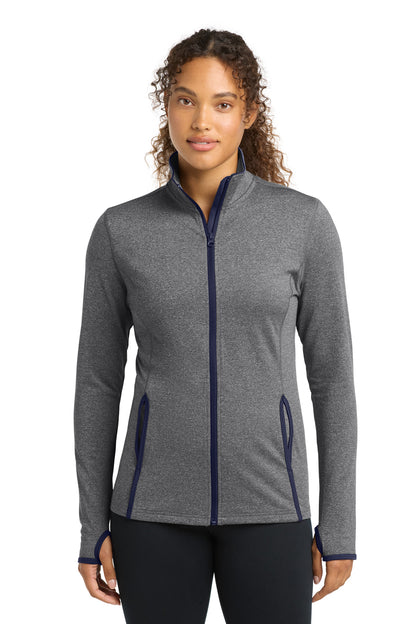 Sport-Tek Women's Sport-Wick Stretch Contrast Full-Zip Jacket LST853