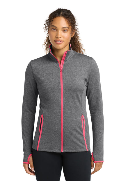 Sport-Tek Women's Sport-Wick Stretch Contrast Full-Zip Jacket LST853