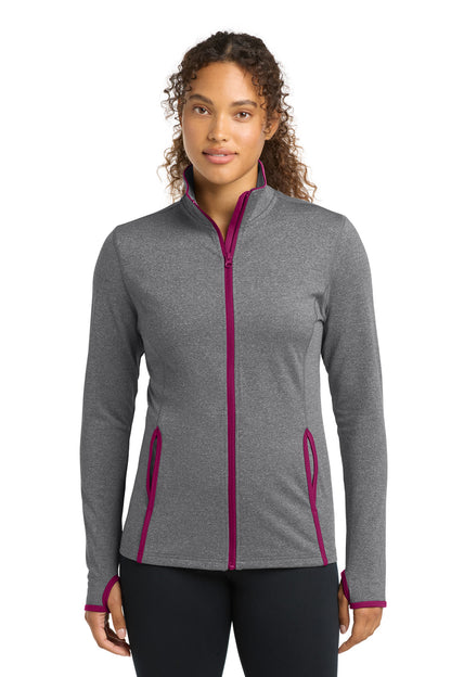 Sport-Tek Women's Sport-Wick Stretch Contrast Full-Zip Jacket LST853