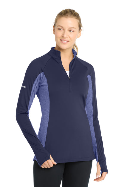 Sport-Tek Women's Sport-Wick Stretch Contrast 1/4-Zip Pullover LST854