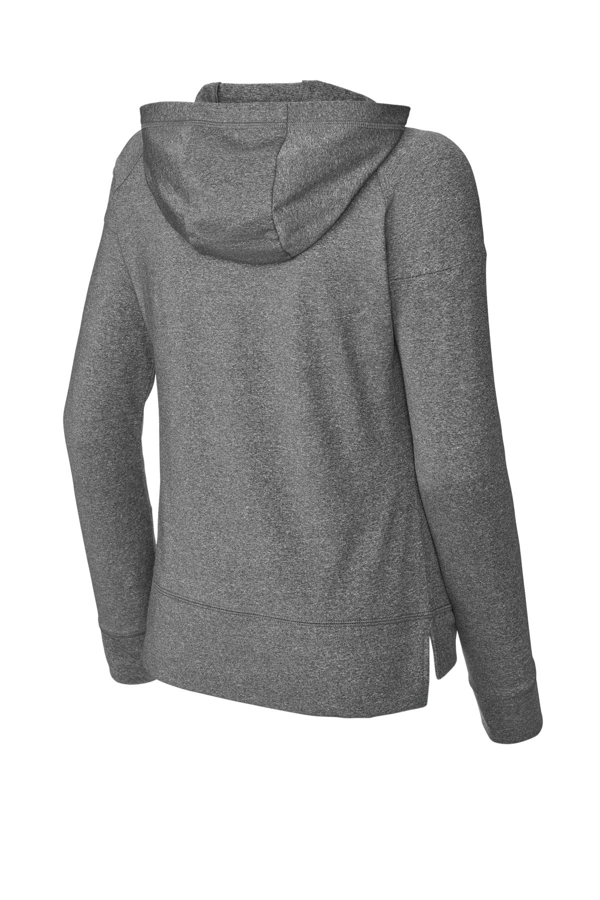 Sport-Tek Women's Sport-Wick Stretch 1/2-Zip Hoodie LST856 Charcoal Grey Heather