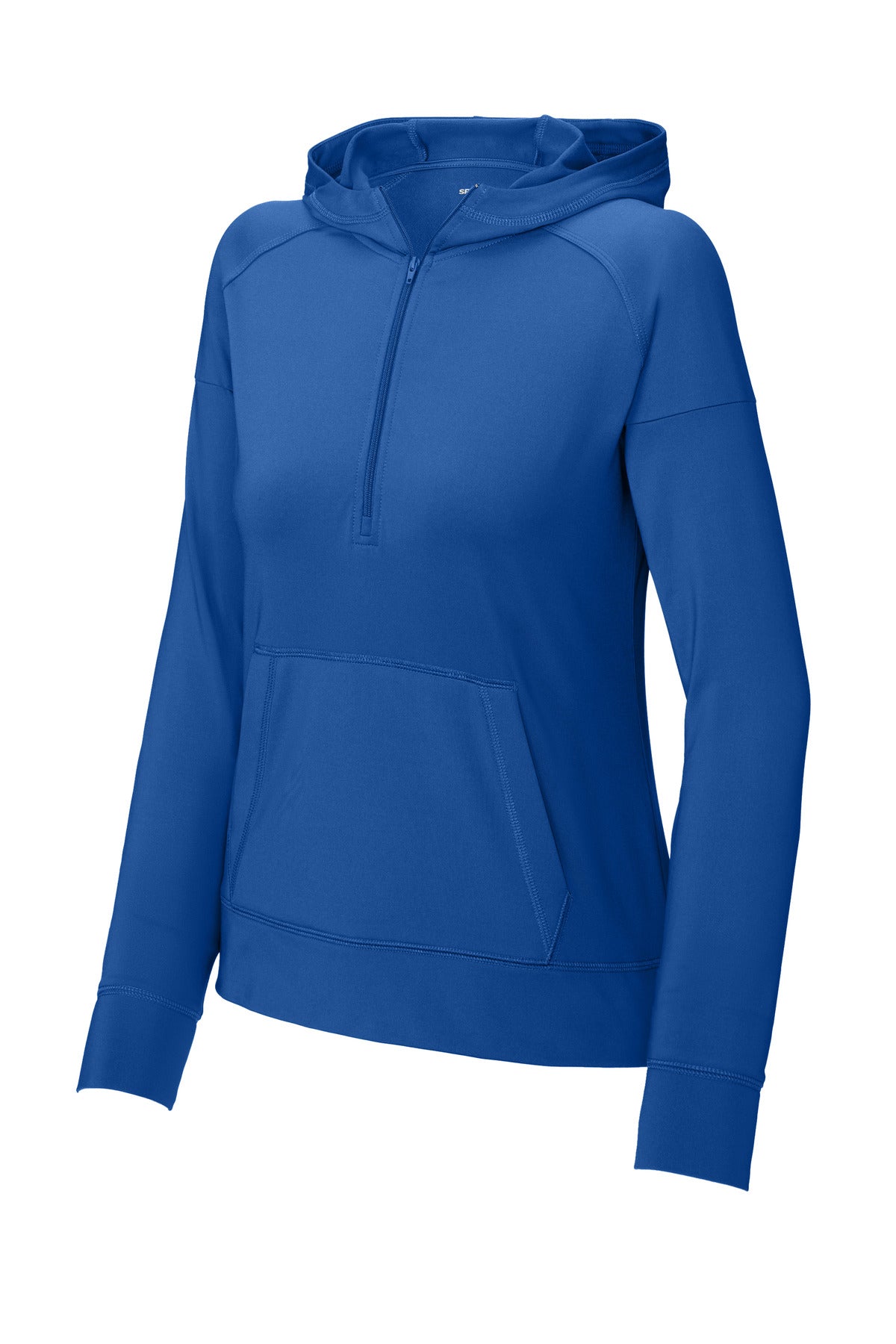 Sport-Tek Women's Sport-Wick Stretch 1/2-Zip Hoodie LST856 True Royal